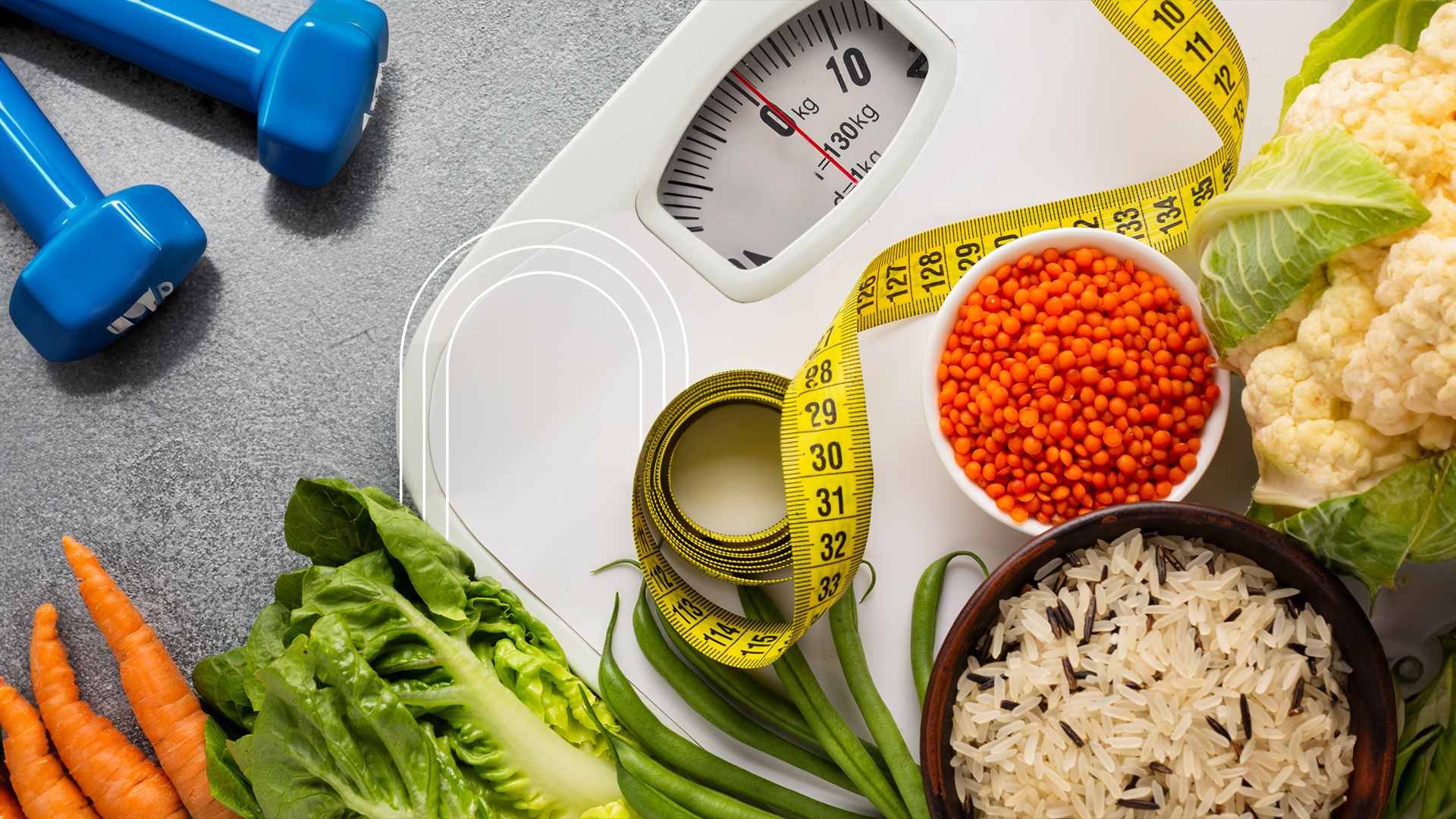 Person thoughtfully looking at scale - weight plateau illustration